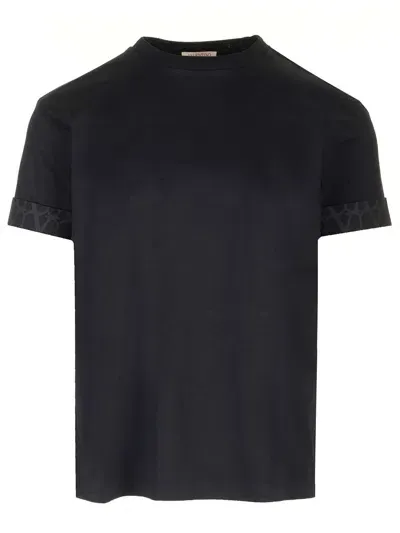 Valentino Iconograph T-shirt In Black