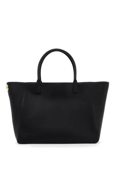 Valentino Garavani Leather Tote Bag In Black