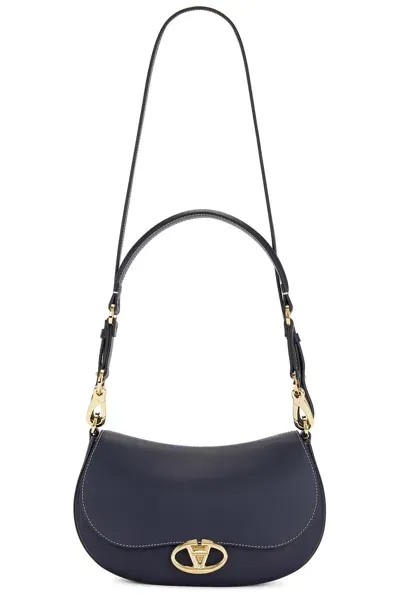 Valentino Garavani Logo 2 Shoulder Bag In Marine