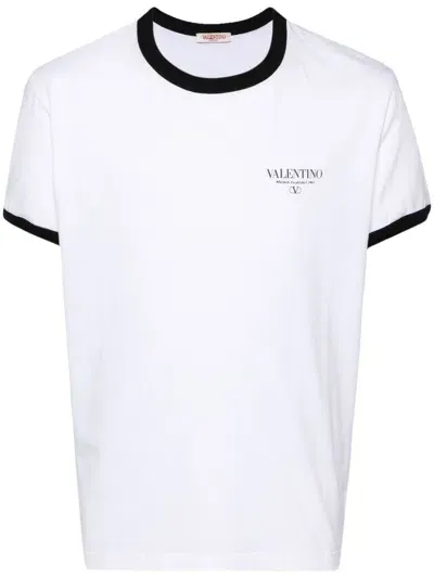 Valentino Logo-print Cotton T-shirt In Logo Printed On The Front