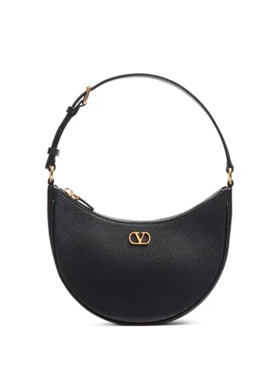 Valentino Garavani Mini Vlogo Signature Shoulder Bag In Black