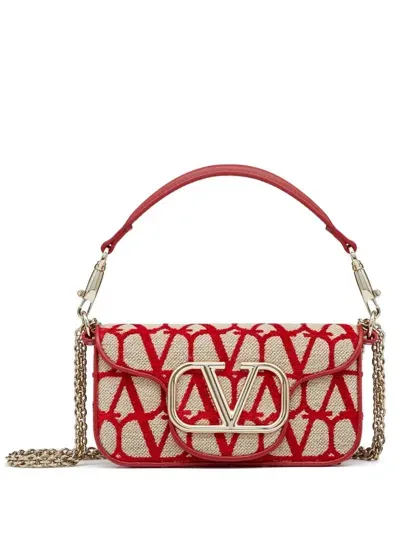 Valentino Garavani Monogram-pattern Shoulder Bag In Neutrals