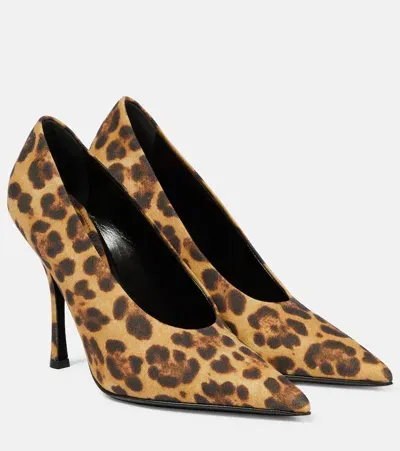 Valentino Garavani Nite-out Leopard-print Pumps In Brown