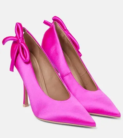 Valentino Garavani Nite-out Satin Pumps In Pink