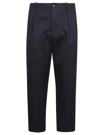 Valentino Pantalone Maison  Label In Dark Blue