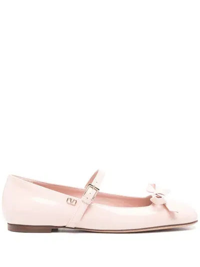 Valentino Garavani Romance Bow Ballet Flats In Pink