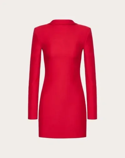 Valentino Bow Mini Dress In Red