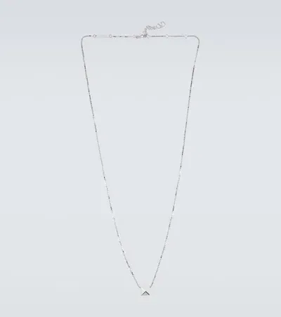 Valentino Garavani Rockstud Chain Necklace In Silver