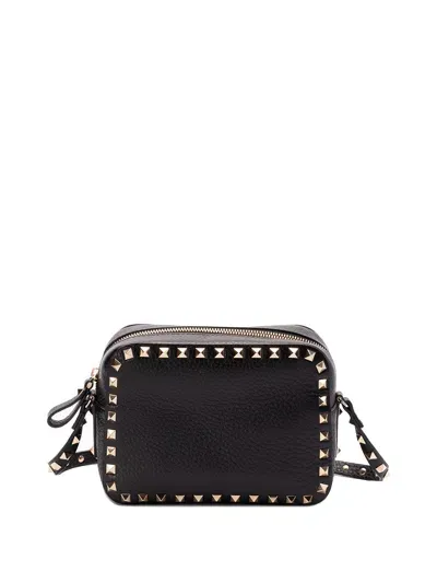 Valentino Garavani `rockstud` Crossbody Bag In Black  