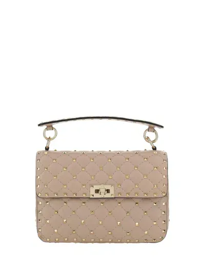 Valentino Garavani Rockstud Spike Handbag In Poudre