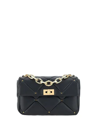 Valentino Garavani Roman Shoulder Bag In Nero