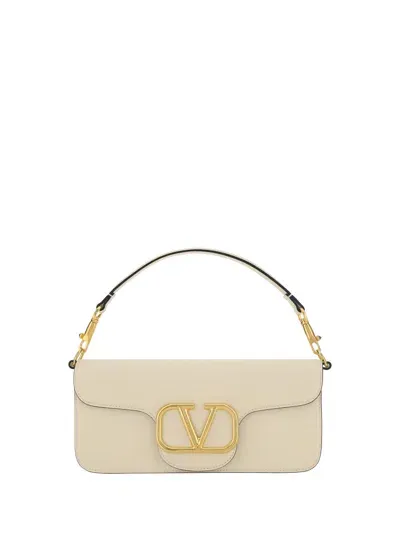 Valentino Garavani Shoulder Bag | Loco' | Vitello/antique B In Neutrals