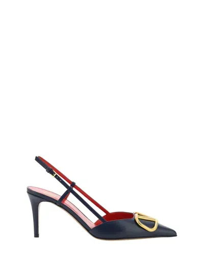 Valentino Garavani Sling Back | Vlogo Signature | T. 80 | V In Marine