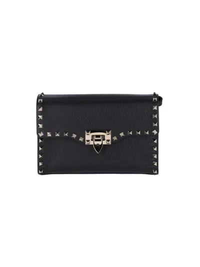 Valentino Garavani Small Crossbody Bag "rockstud" In Black  