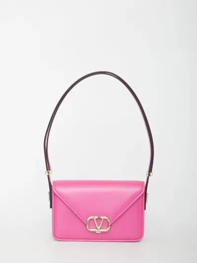 Valentino Garavani Small Letter Bag In Purple