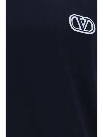 Valentino T-shirt Jersey,regular,print Vltn | Vlog In Black