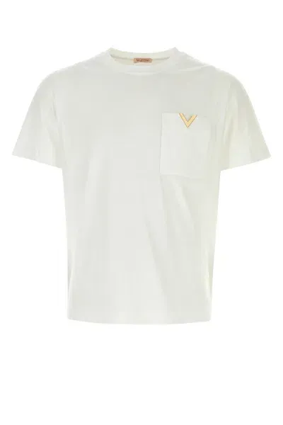 Valentino T-shirt-m Nd  Garavani Male In White