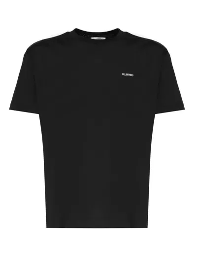 Valentino T-shirt With Logo In Black