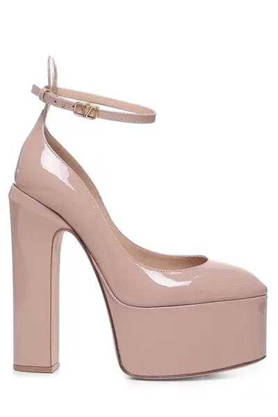 Valentino Garavani Tan-go 155mm Platform Pumps In Rose Cannelle