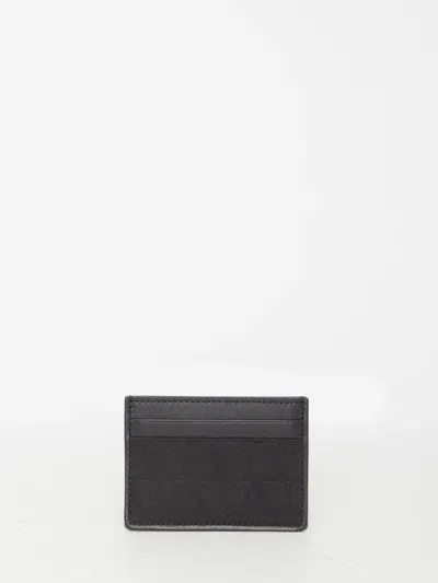 Valentino Garavani Toile Iconographe Cardholder In Black