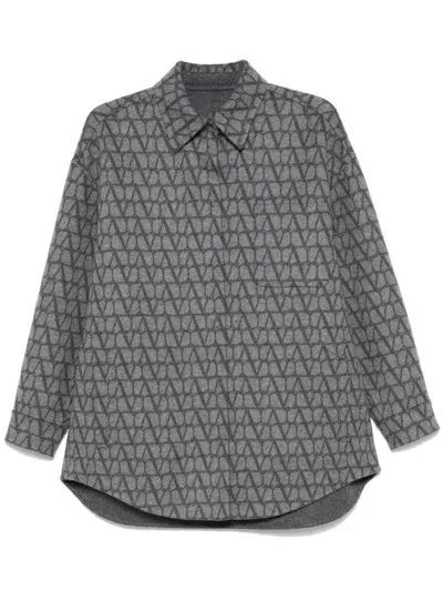 Valentino Toile Iconographe Shirt In Grey