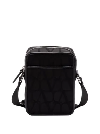 Valentino Garavani `toile Iconographe` Small Crossbody Bag In Black  