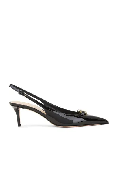 Valentino Garavani V Logo 60 The Bold Edition Sling Back Heel In Nero