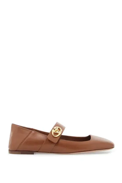 Valentino Garavani Flats In Brown