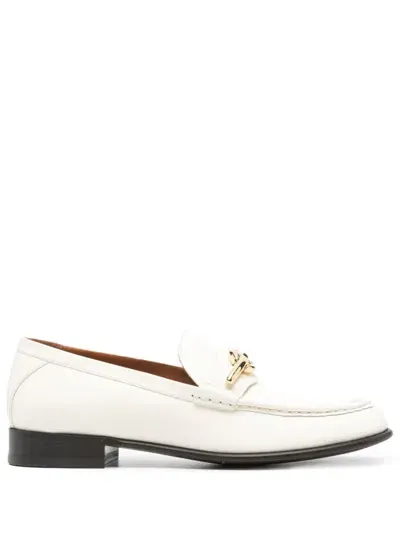 Valentino Garavani Vlogo Signature 25mm Loafers In Neutrals