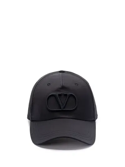 Valentino Garavani `vlogo Signature` Baseball Hat In Blue