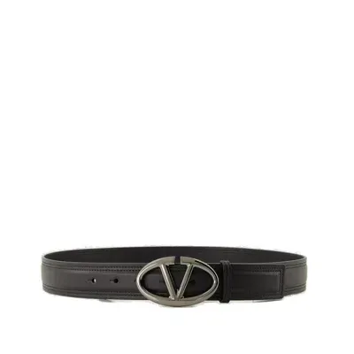 Valentino Garavani Valentino Vlogo Signature Belt In Black