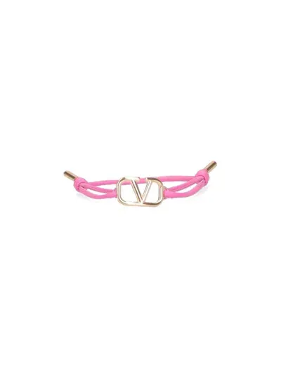 Valentino Garavani 'vlogo Signature' Bracelet In Pink