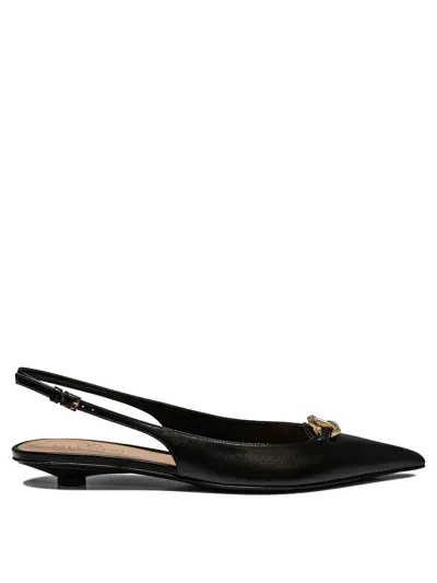 Valentino Garavani Vlogo The Bold Edition Ballerinas In Black