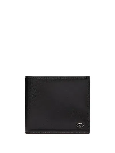 Valentino Garavani Vlogo The Bold Edition Wallet In Black