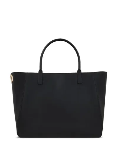 Valentino Garavani Leather Tote Bag In Black