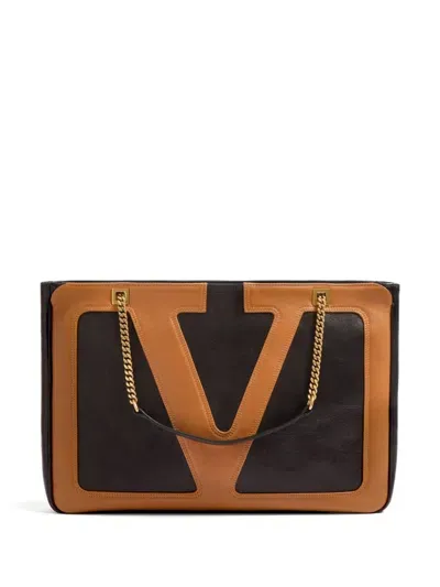 Valentino Garavani Vlogo Tote Bag In Black