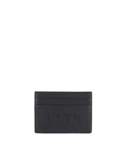 Valentino Garavani Vltn Card Holder In Black