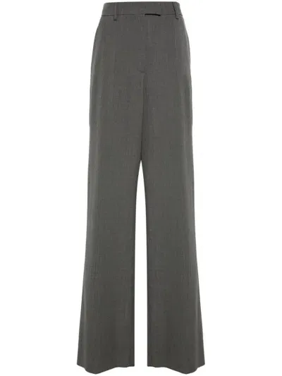 Valentino Wide-leg Trousers In Grau