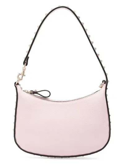 Valentino Garavani Women's Rockstud Mini Leather Hobo Bag In Pink