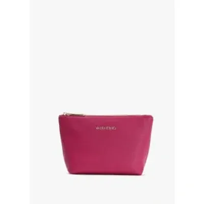 Valentino Garavani Womens Ring Cosmetic Pouch In Malva In Pink Fabric