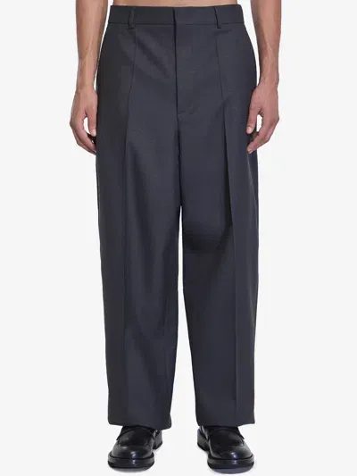 Valentino Wool Trousers In Black