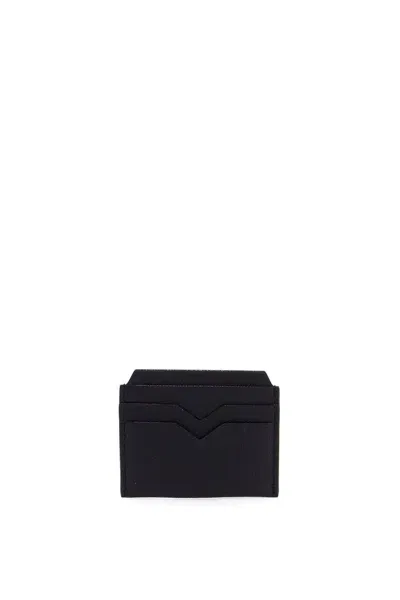 Valextra Leather Cardholder In Black