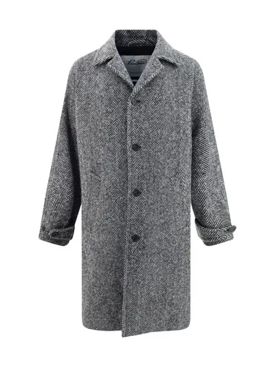 Valstar Vittorio Coat In Nero/bianco/grigio