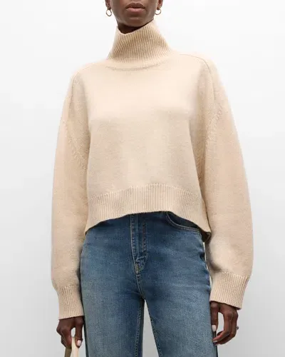 Vanessa Bruno Ballerine Turtleneck Wool Sweater In Ecru