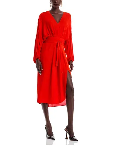 Vanessa Bruno Daessa Midi Dress In Red