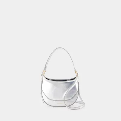 Vanessa Bruno Mini Daily Bag Crossbody In Silver