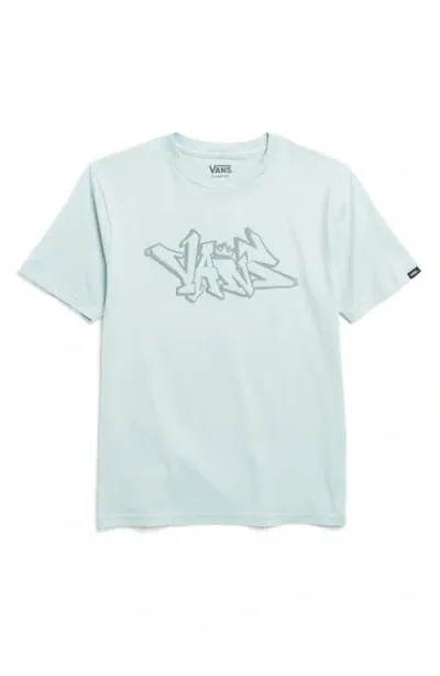 Vans Kids' Crowns Graphic T-shirt In Gray Mist