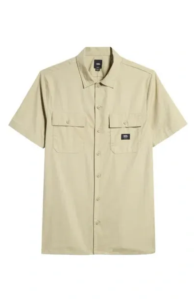 Vans Smith Classic Fit Short Sleeve Button-up Shirt In Elm