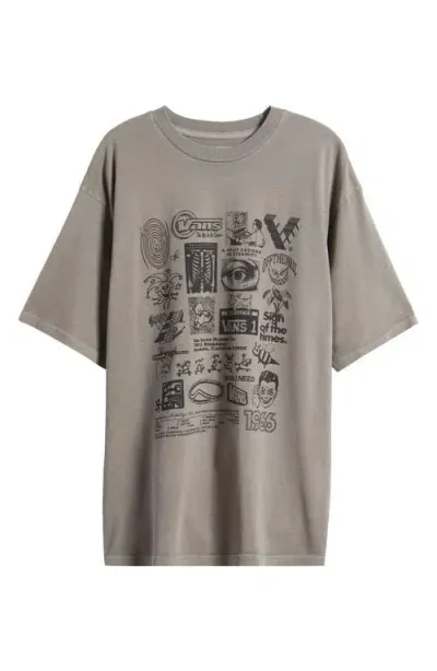 Vans Warehouse Art Cotton Graphic T-shirt In Bungee Cord