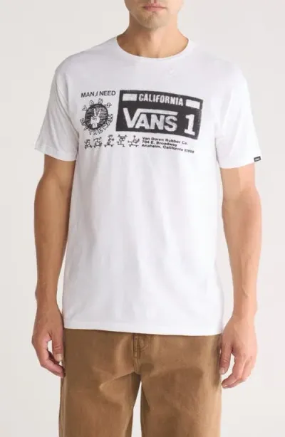 Vans Warehouse Art Ii Graphic T-shirt In White